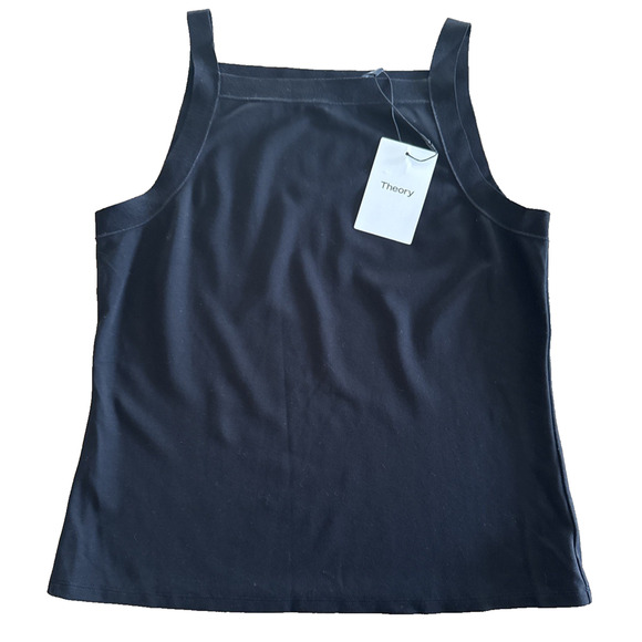 Theory Knit Square Neck Tank Top MSRP $145 Small - Picture 3 of 10